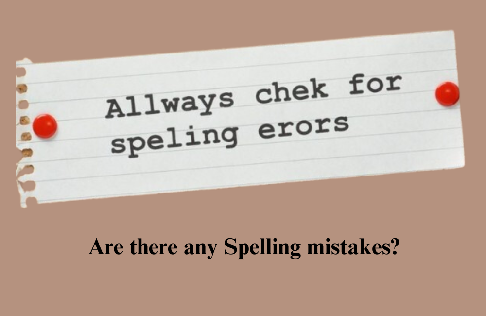 Spelling mistakes
