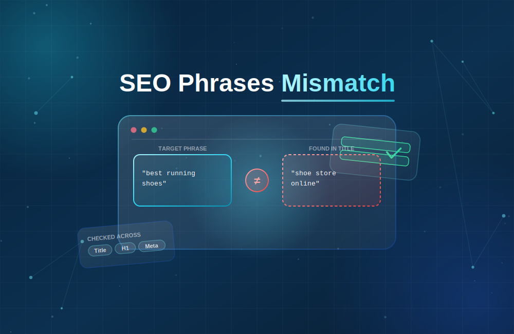 SEO Phrases Mismatch